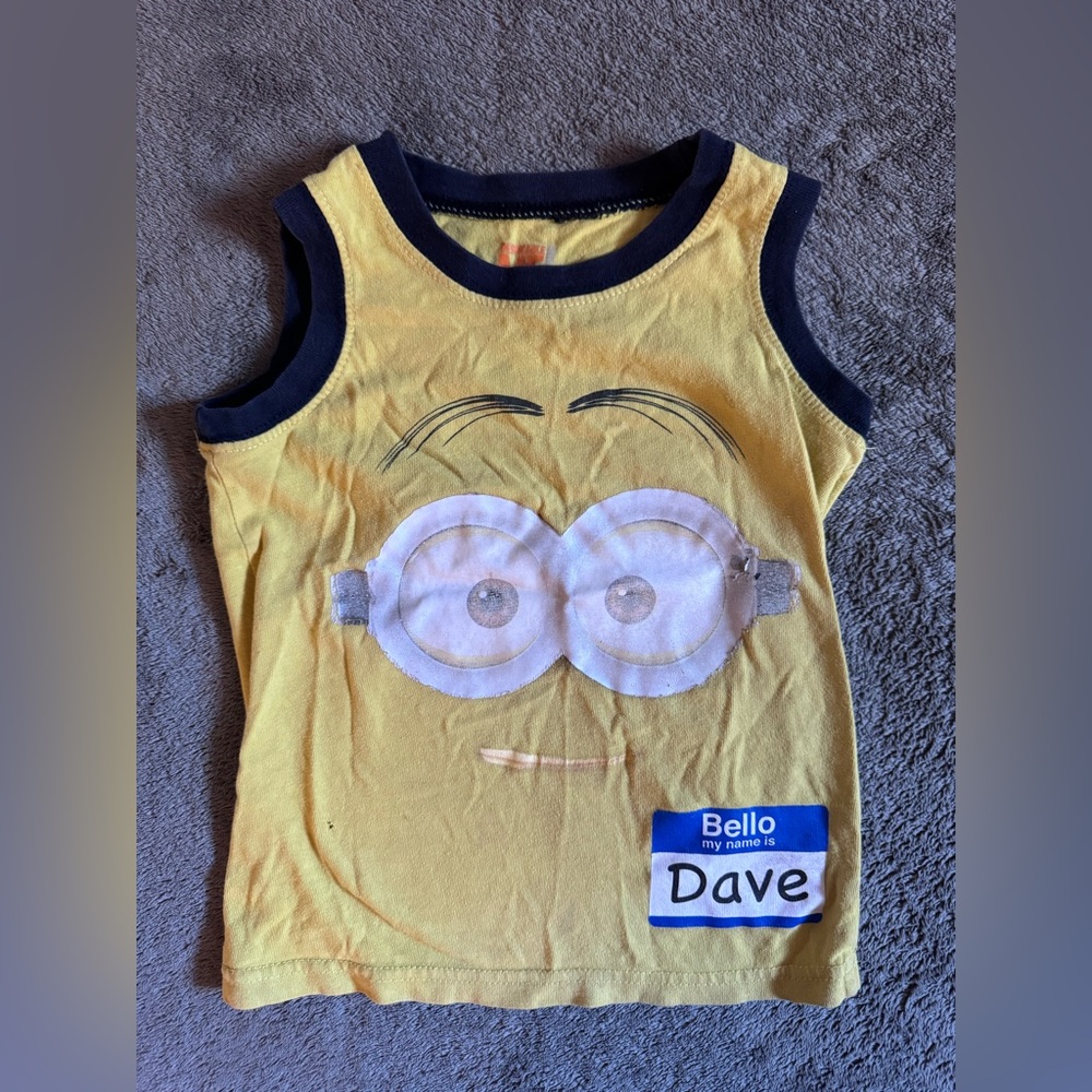 Universal Yellow and Black Minion Tank Top